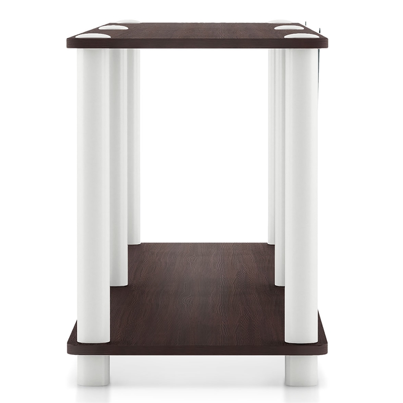 Furniture of America Seni 2-Tier 47-Inch Shelves Wood Open Bookcase in Espresso