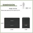 Furniture of America Seni Stackable Wood 2-Drawer Bookcase in Black