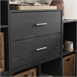 Furniture of America Seni Stackable Wood 2-Drawer Bookcase in Black