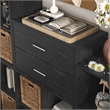 Furniture of America Seni Stackable Wood 2-Drawer Bookcase in Black