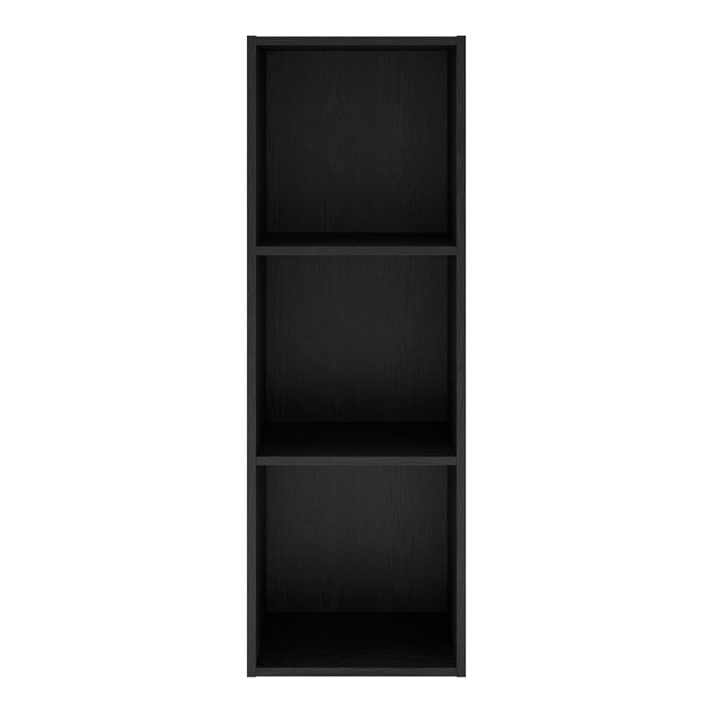 Furniture of America Seni Stackable Wood 3-Cube Bookcase in Black