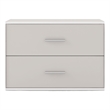 Furniture of America Seni Stackable Wood 2-Drawer Bookcase in Gray