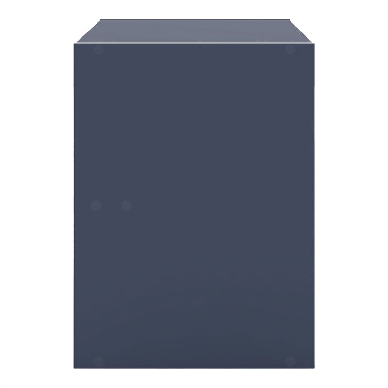 Furniture of America Seni Stackable Wood 2-Drawer Bookcase in Steel Blue