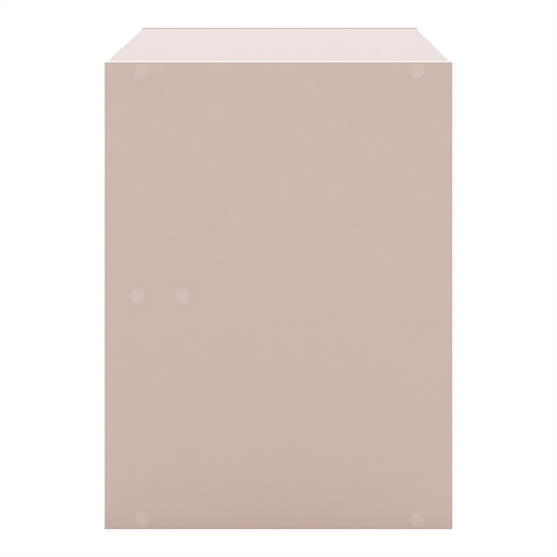 Furniture of America Seni Stackable Wood 2-Drawer Bookcase in Light Pink