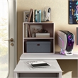 Furniture of America Seni Stackable Wood 2-Shelf Bookcase in Light Pink