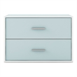 Furniture of America Seni Stackable Wood 2-Drawer Bookcase in Light Blue