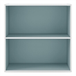 Furniture of America Seni Stackable Wood 2-Shelf Bookcase in Light Blue