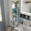 Furniture of America Seni Stackable Wood 2-Cube Bookcase in Light Blue