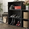 Furniture of America Seni Stackable Wood 3-Shelf Bookcase in Black