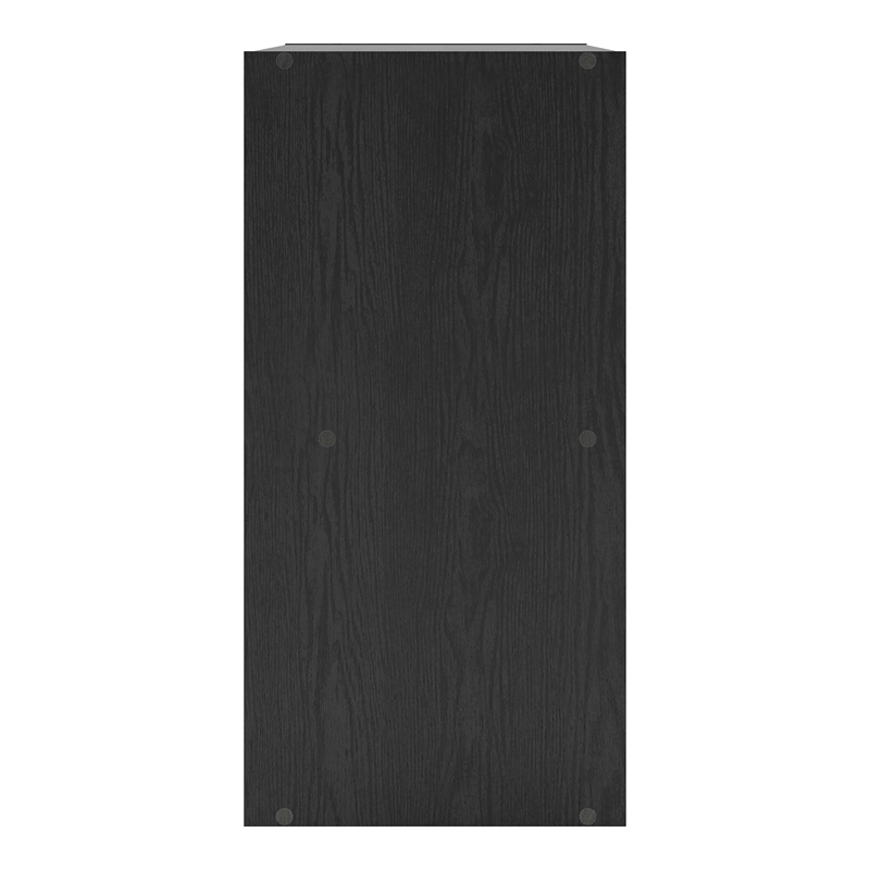 Furniture of America Seni Stackable Wood 4-Cube Bookcase in Black