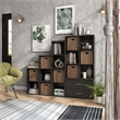 Furniture of America Seni Stackable Wood 6-Cube Bookcase in Black