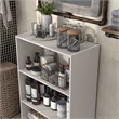 Furniture of America Seni Stackable Wood 3-Shelf Bookcase in Gray