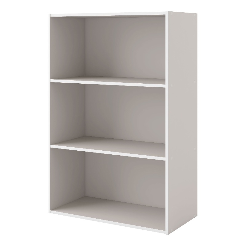 Furniture of America Seni Stackable Wood 3-Shelf Bookcase in Gray