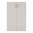 Furniture of America Seni Stackable Wood 3-Shelf Gray Bookcase with Door