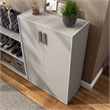 Furniture of America Seni Stackable Wood 3-Shelf Gray Bookcase with Door