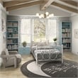 Furniture of America Seni Stackable Wood 3-Shelf Bookcase in Light Blue