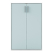 Furniture of America Seni Stackable Wood 3-Shelf Light Blue Bookcase with Door