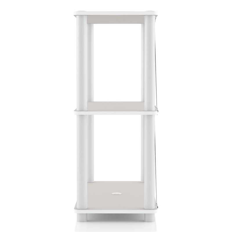 Furniture of America Seni 3-Tier 27-Inch Shelves Wood Open Bookcase in Gray