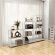Furniture of America Seni 5-Tier 27-Inch Shelves Wood Open Bookcase in Gray