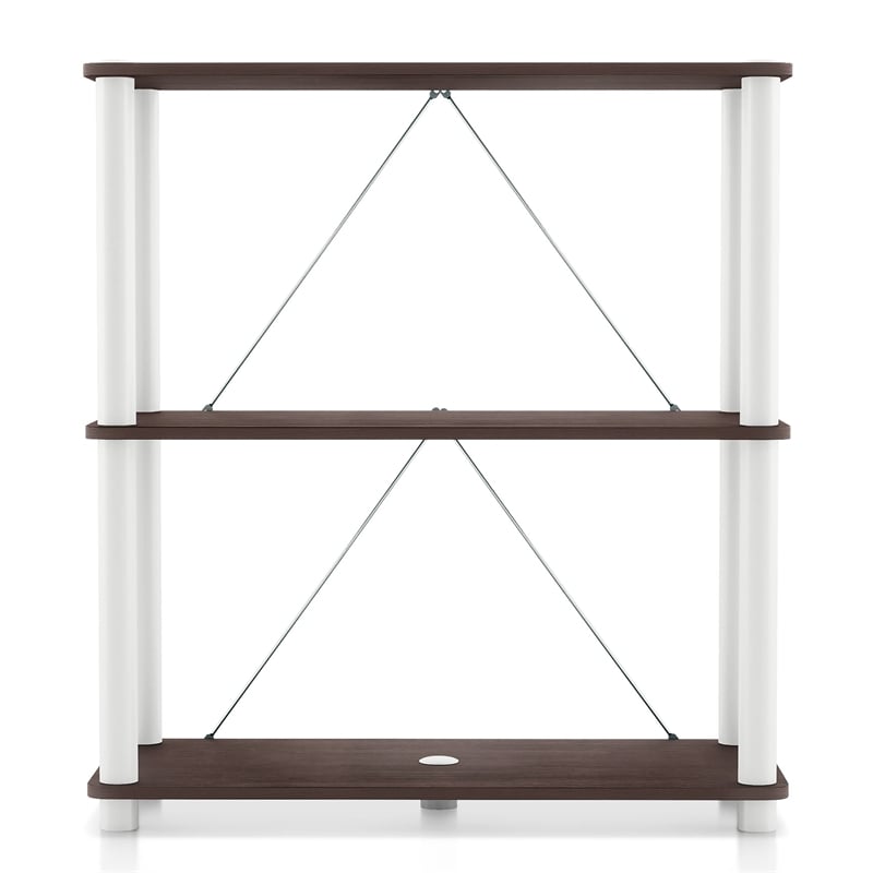 Furniture of America Seni 3-Tier 27-Inch Shelves Wood Open Bookcase in Espresso