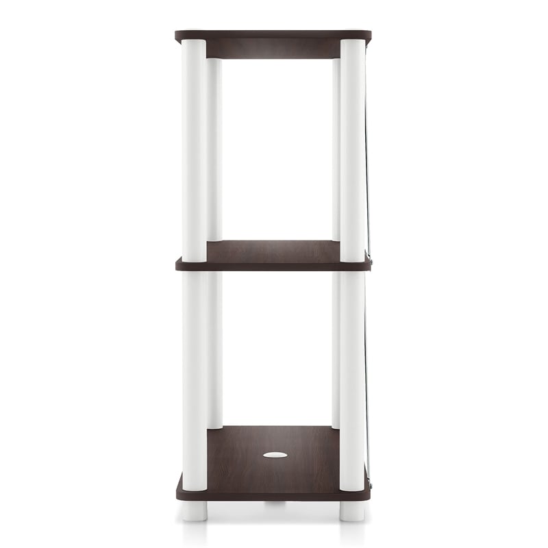 Furniture of America Seni 3-Tier 27-Inch Shelves Wood Open Bookcase in Espresso