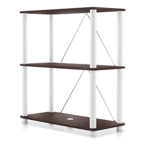 Furniture of America Seni 3-Tier 27-Inch Shelves Wood Open Bookcase in Espresso
