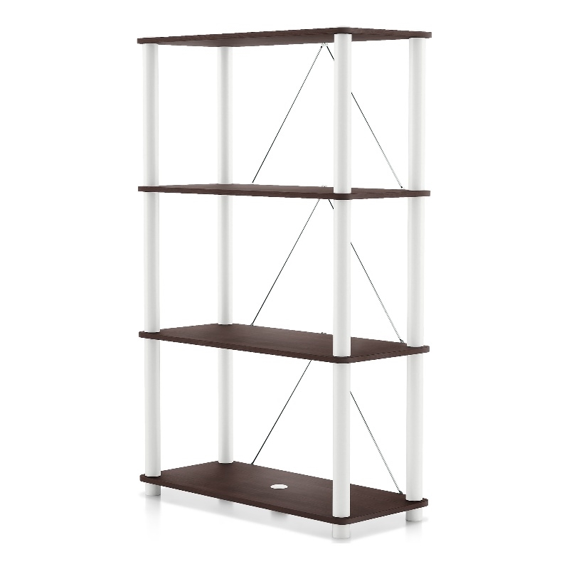 Furniture of America Seni 4-Tier 27-Inch Shelves Wood Open Bookcase in Espresso