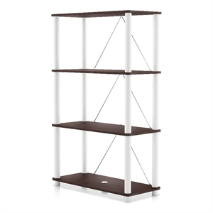 Furniture of America Seni 4-Tier 27-Inch Shelves Wood Open Bookcase in Espresso