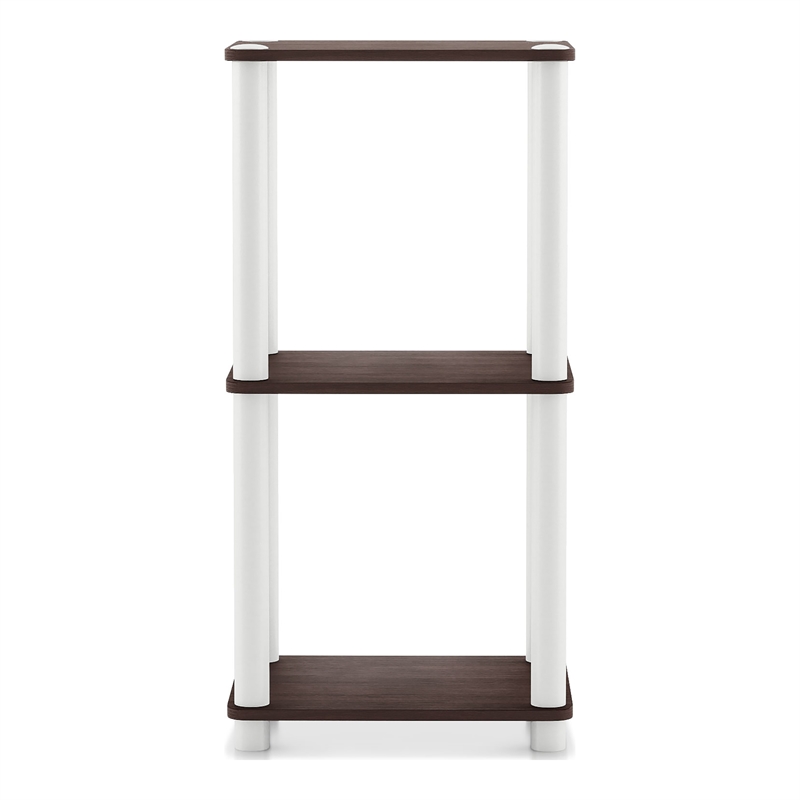 Furniture of America Seni 3-Tier 15-Inch Shelves Wood Open Bookcase in Espresso