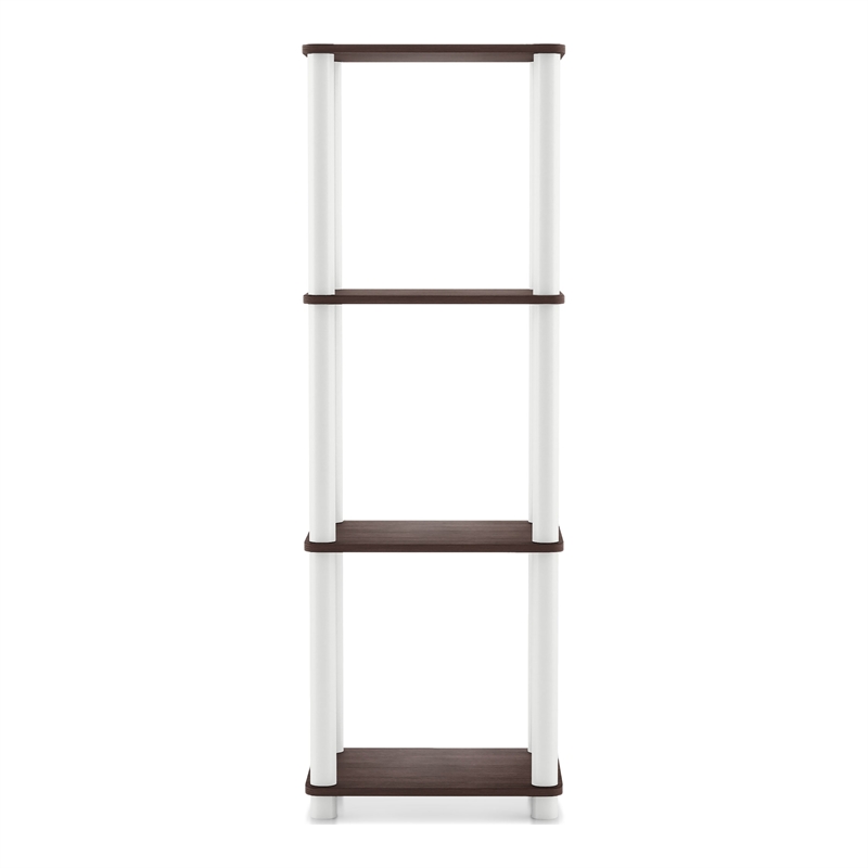 Furniture of America Seni 4-Tier 15-Inch Shelves Wood Open Bookcase in Espresso