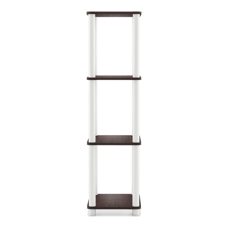 Furniture of America Seni 4-Tier 15-Inch Shelves Wood Open Bookcase in Espresso
