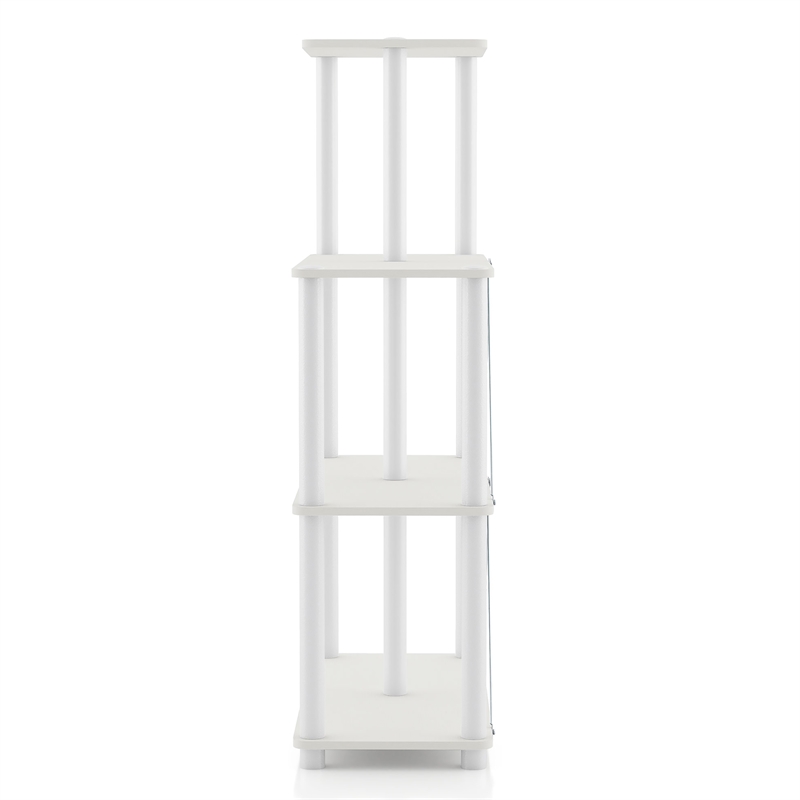 Furniture of America Seni 5-Cube Shelves Wood Open Bookcase in White