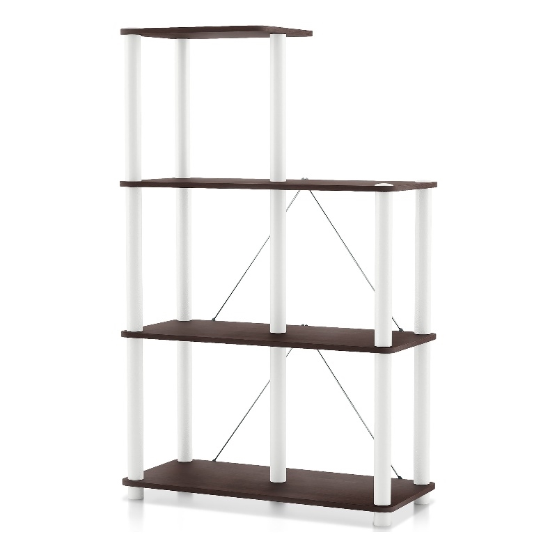 Furniture of America Seni 5-Cube Shelves Wood Open Bookcase in Espresso
