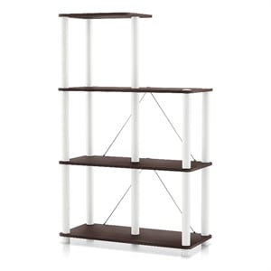 Furniture of America Seni 5-Cube Shelves Wood Open Bookcase in Espresso