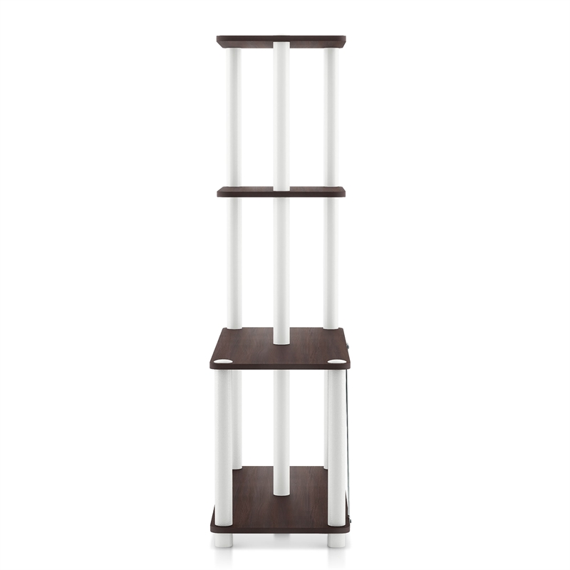 Furniture of America Seni 4-Cube Shelves Wood Open Bookcase in Espresso