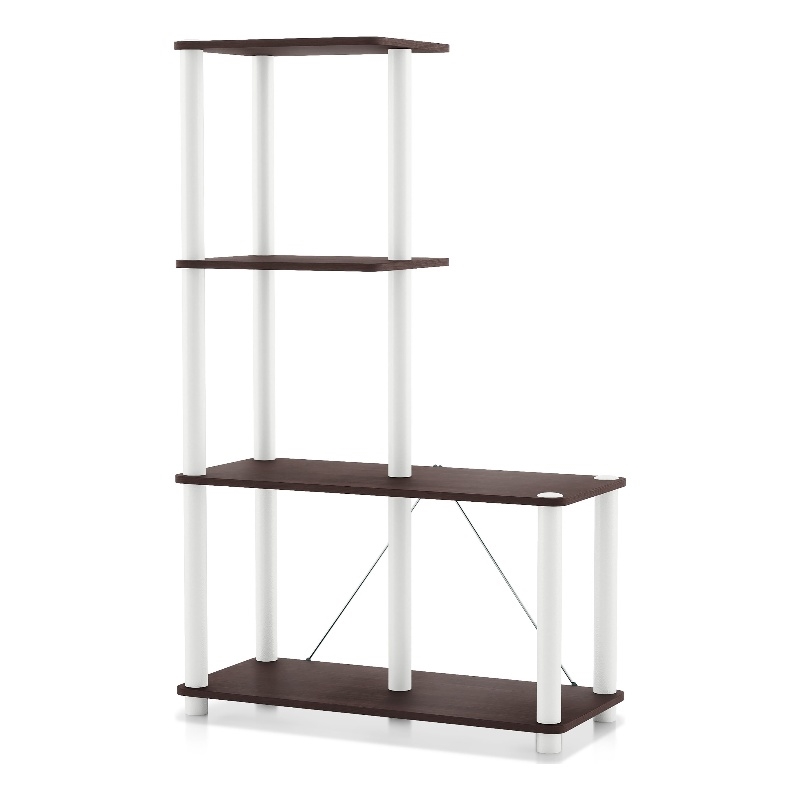Furniture of America Seni 4-Cube Shelves Wood Open Bookcase in Espresso