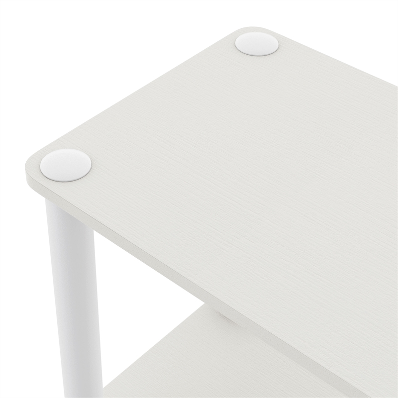 Furniture of America Seni 3-Cube Shelves Wood Open Bookcase in White