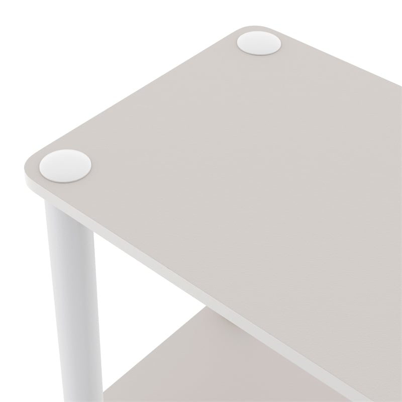 Furniture of America Seni 3-Cube Shelves Wood Open Bookcase in Gray