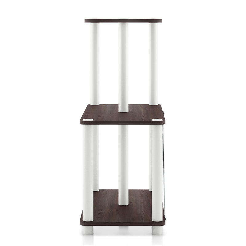 Furniture of America Seni 3-Cube Shelves Wood Open Bookcase in Espresso