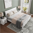 Furniture of America Arabella Wood 3-Piece King Bedroom Set in White