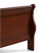 Furniture of America Arabella Wood Sleigh King Panel Bed in Cherry