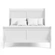 Furniture of America Arabella Wood Sleigh Panel Full Bed in White