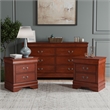 Furniture of America Arabella Wood 3-Piece Nightstand and Dresser Set in Cherry