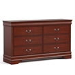 Furniture of America Arabella Wood 3-Piece Nightstand and Dresser Set in Cherry