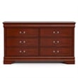 Furniture of America Arabella Wood 3-Piece Nightstand and Dresser Set in Cherry