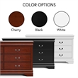 Furniture of America Arabella Wood 3-Piece Nightstand and Dresser Set in White