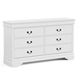 Furniture of America Arabella Wood 3-Piece Nightstand and Dresser Set in White