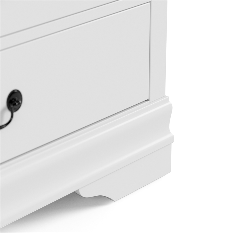 Furniture of America Arabella Wood 3-Piece Nightstand and Dresser Set in White