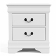 Furniture of America Arabella Wood White 2-Drawer Nightstands (Set of 2)