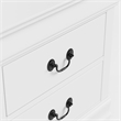 Furniture of America Arabella Wood White 2-Drawer Nightstands (Set of 2)